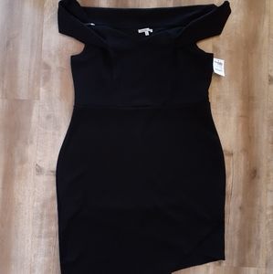 NWT Charlotte Russe Assymetrical Black Dress